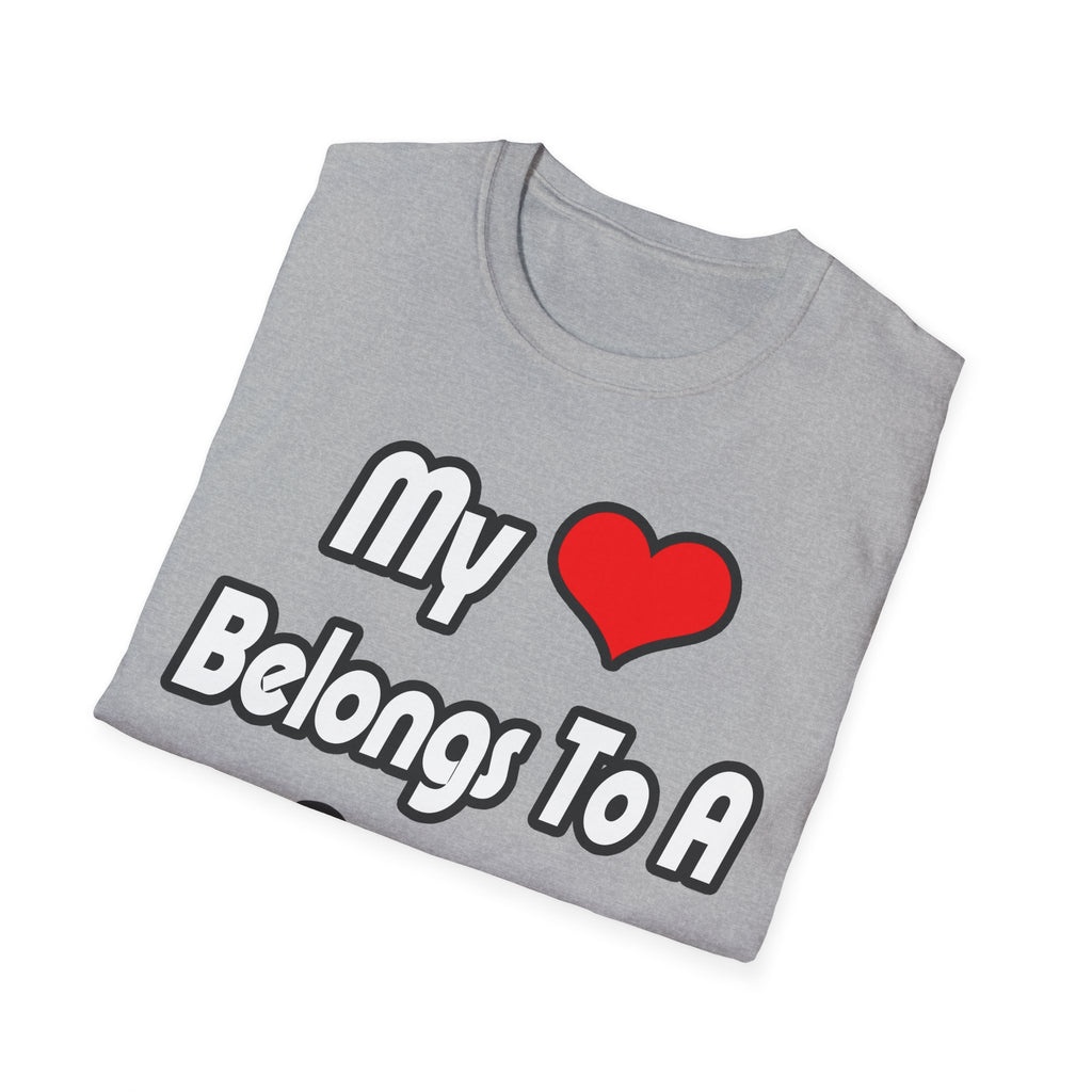My Heart Belongs To A Doctor - Unisex Softstyle T-Shirt