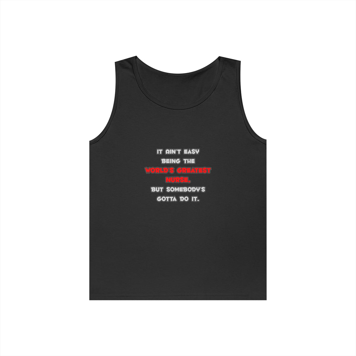 World's Greatest Nurse Joke - Unisex Heavy Cotton Tank Top