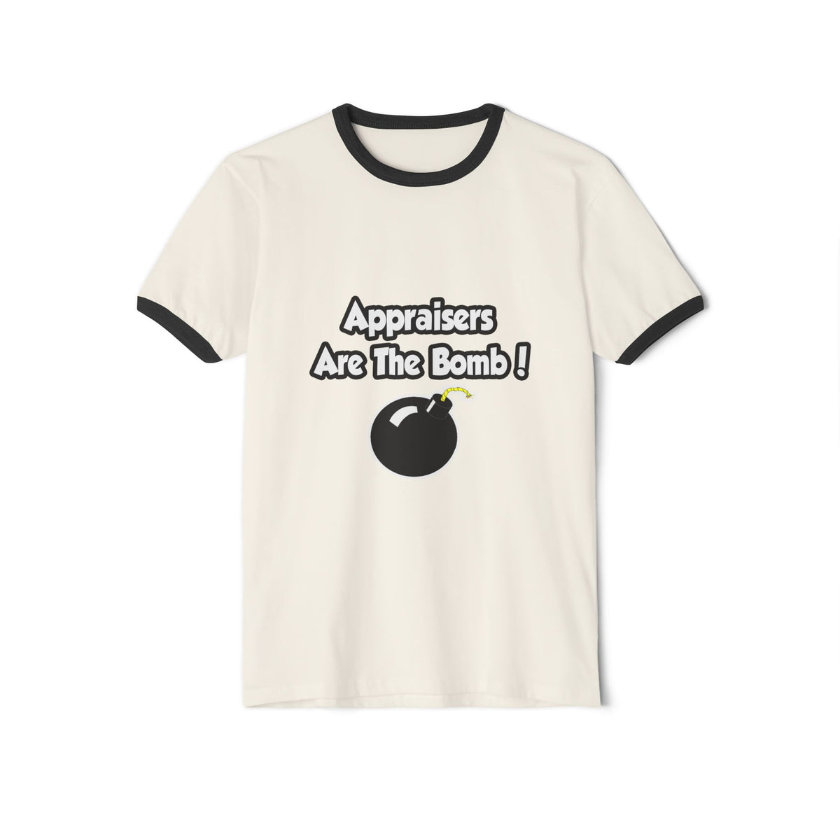 Appraisers Are The Bomb! - Unisex Cotton Ringer T-Shirt