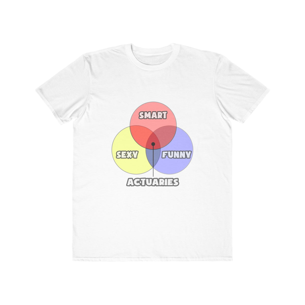 Venn Diagram .. Actuaries - Men's Lightweight Fashion Tee