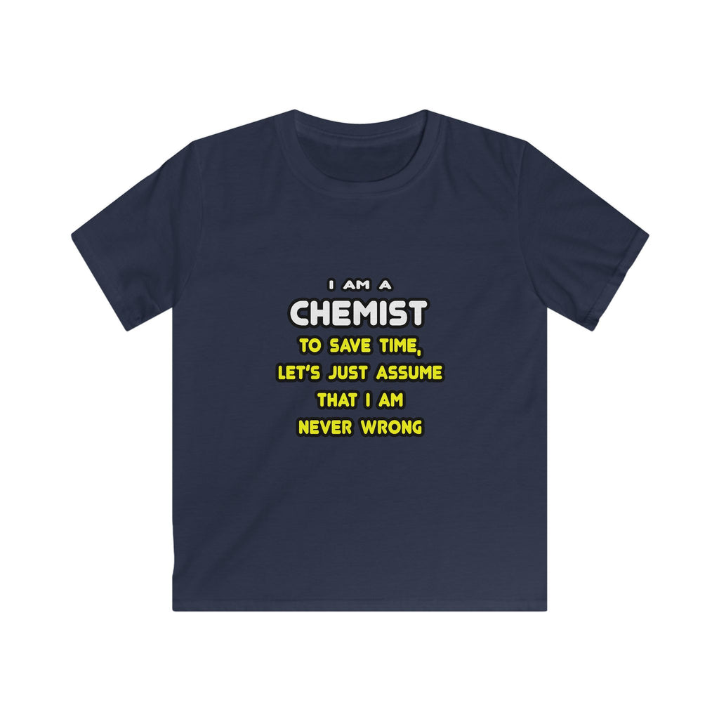 Funny Chemist T Shirts and Gifts - Kids Softstyle Tee