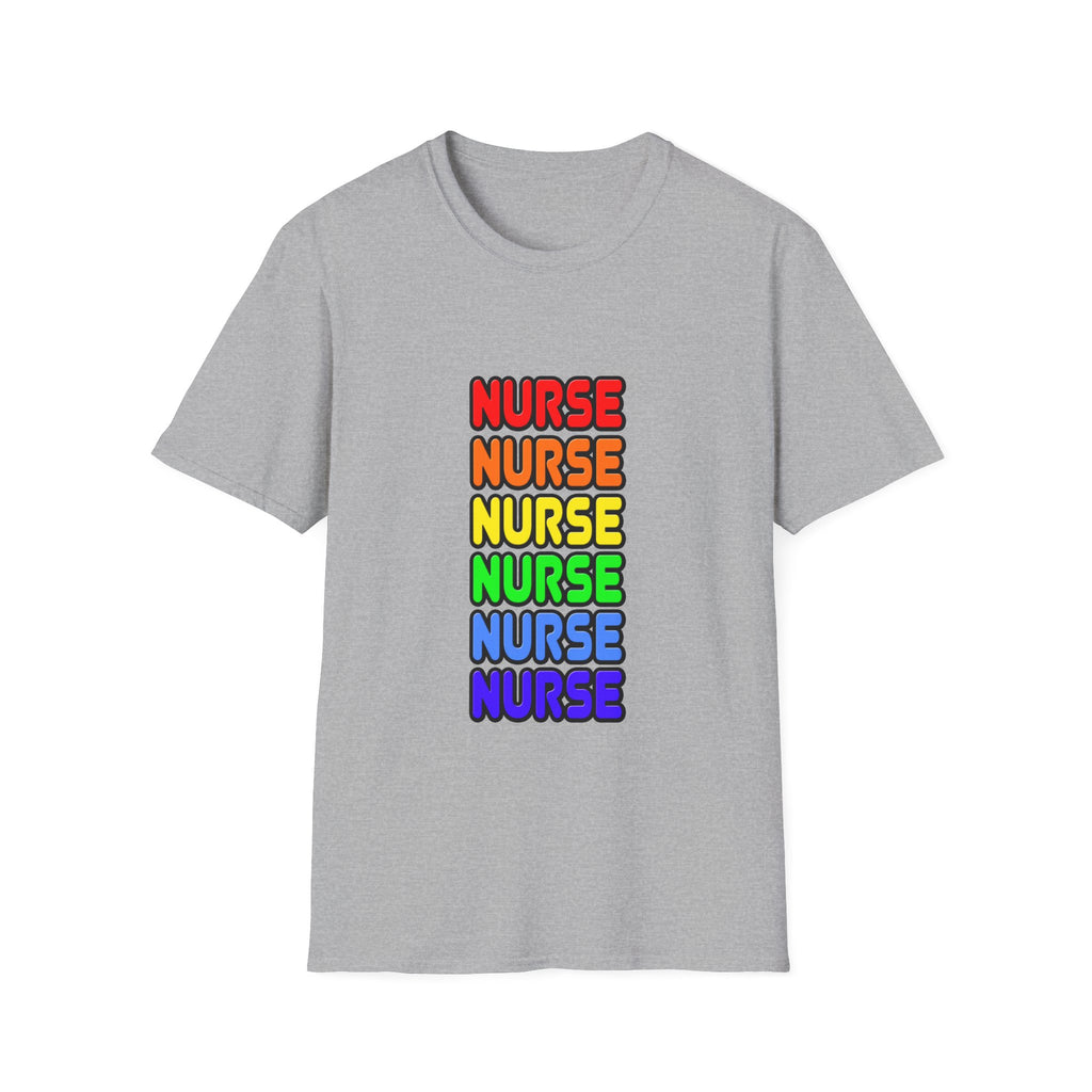 Rainbow Nurse - Unisex Softstyle T-Shirt