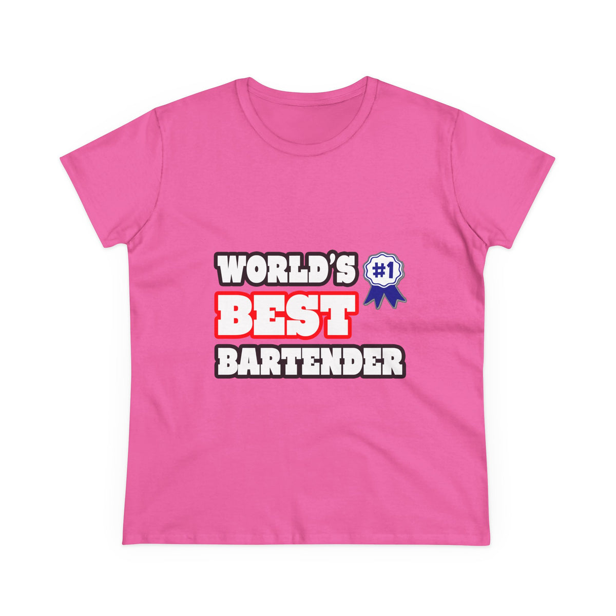World's Best Bartender - Women's Midweight Cotton Tee