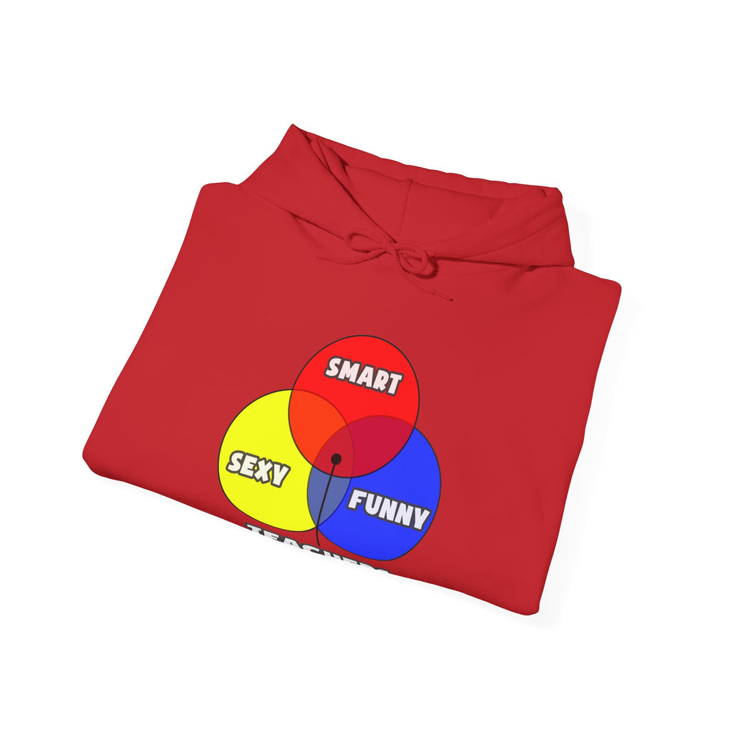 Venn Diagram .. Teachers - Unisex Heavy Blend™ Hooded Sweatshirt