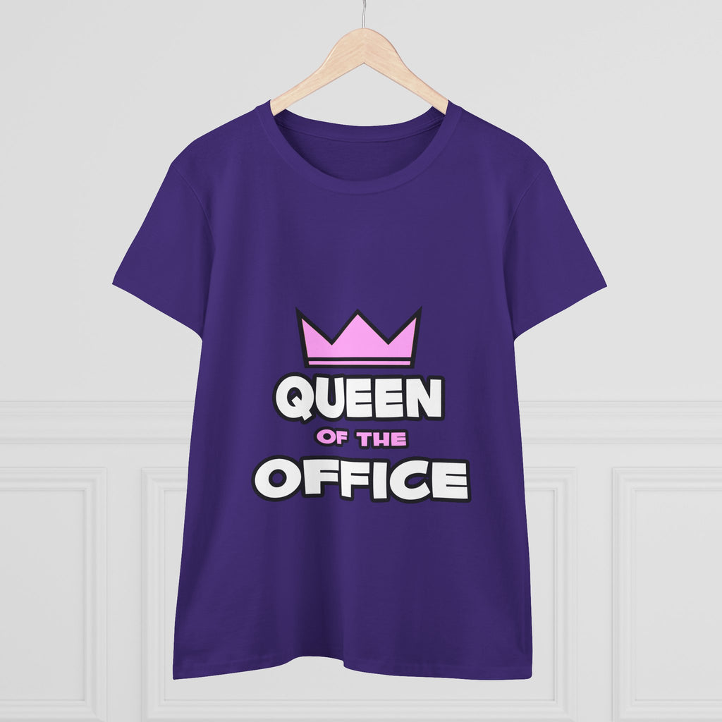Queen of the Office - Women's Midweight Cotton Tee