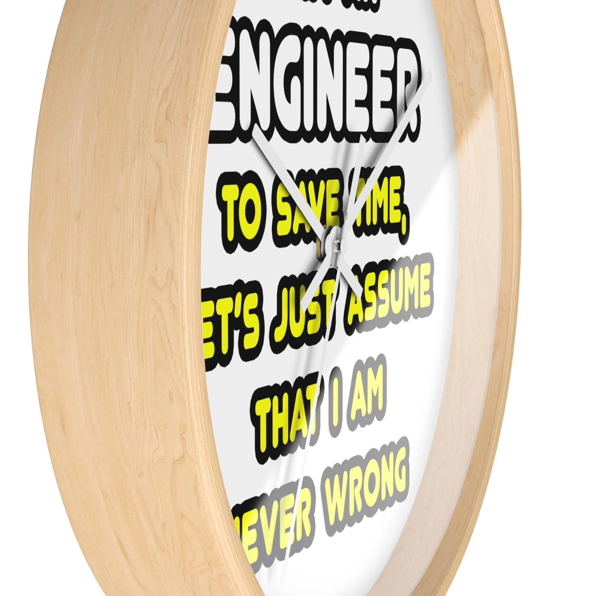 Funny Engineer T Shirts and Gifts - Wall Clock