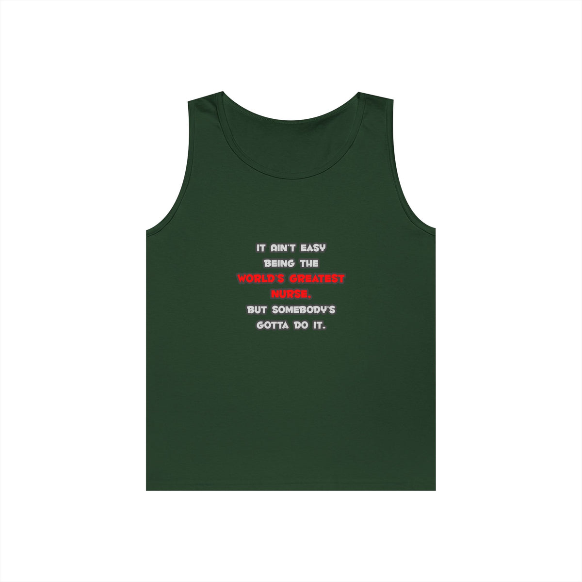 World's Greatest Nurse Joke - Unisex Heavy Cotton Tank Top