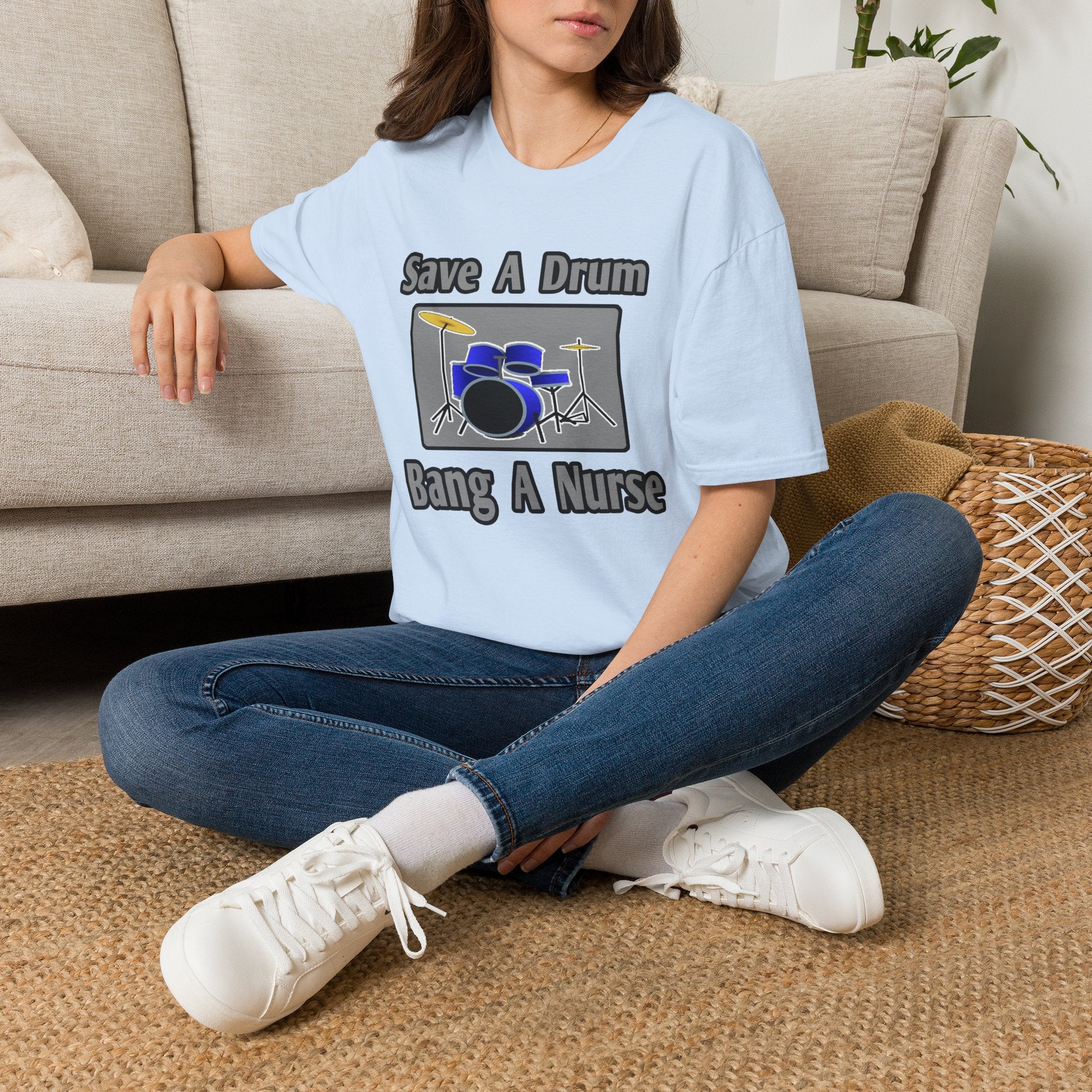 Save a Drum...Bang a Nurse - Unisex Softstyle T-Shirt