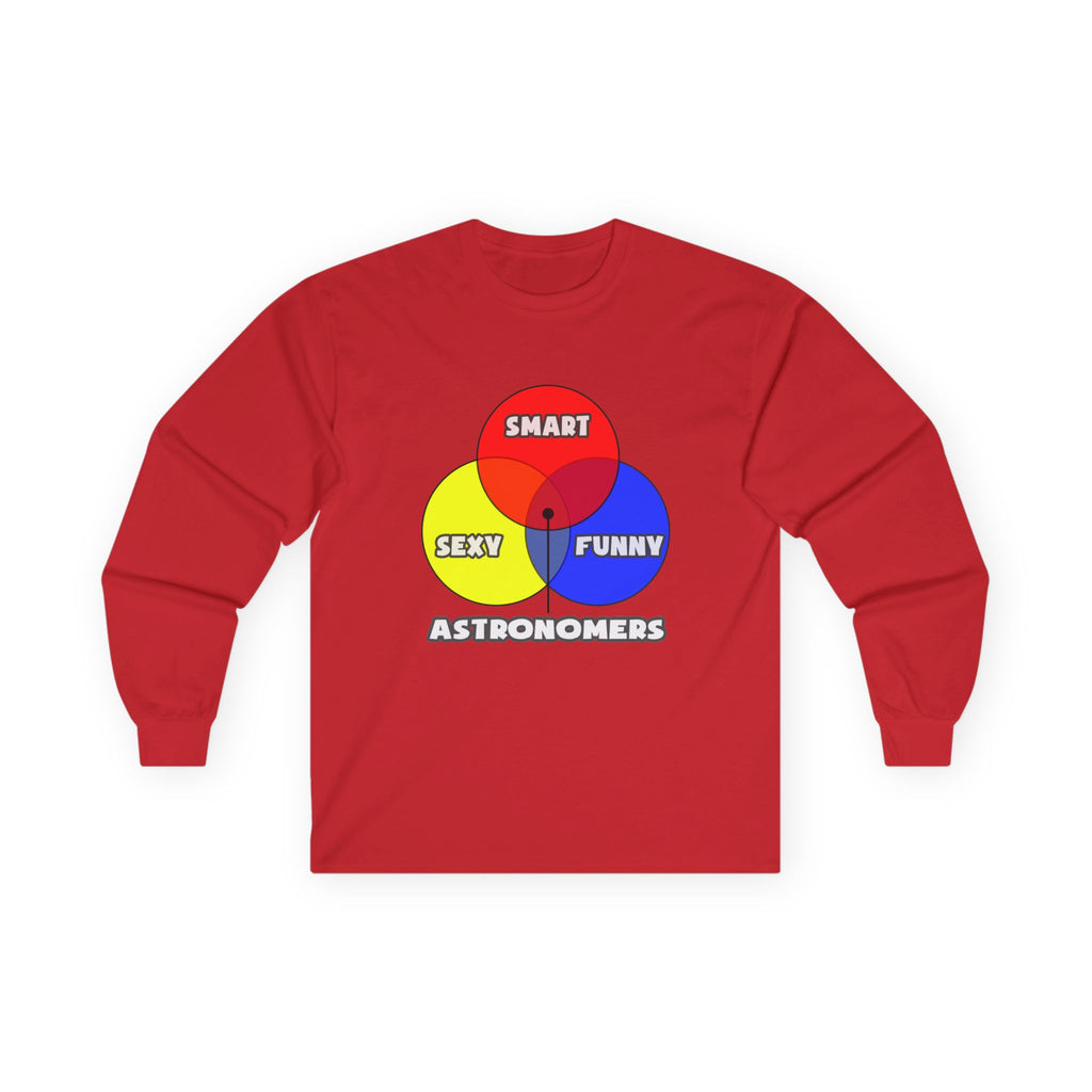 Venn Diagram .. Astronomers - Unisex Ultra Cotton Long Sleeve Tee
