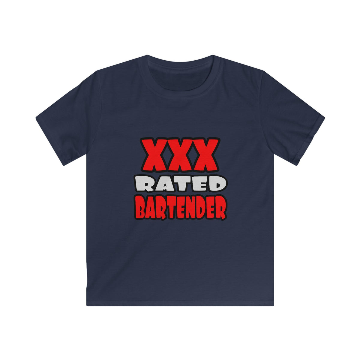 XXX Rated Bartender - Kids Softstyle Tee