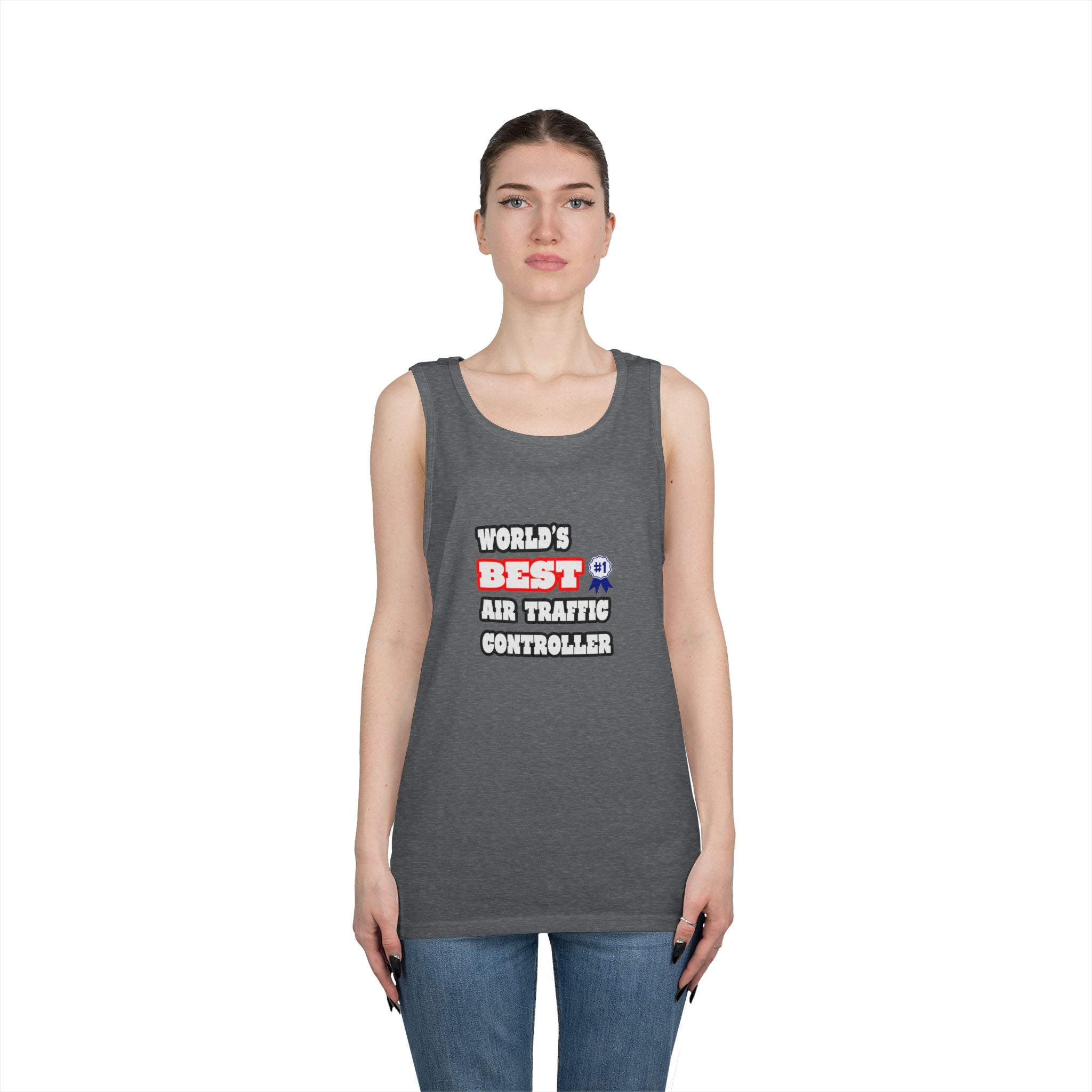 World's Best Air Traffic Controller - Unisex Heavy Cotton Tank Top