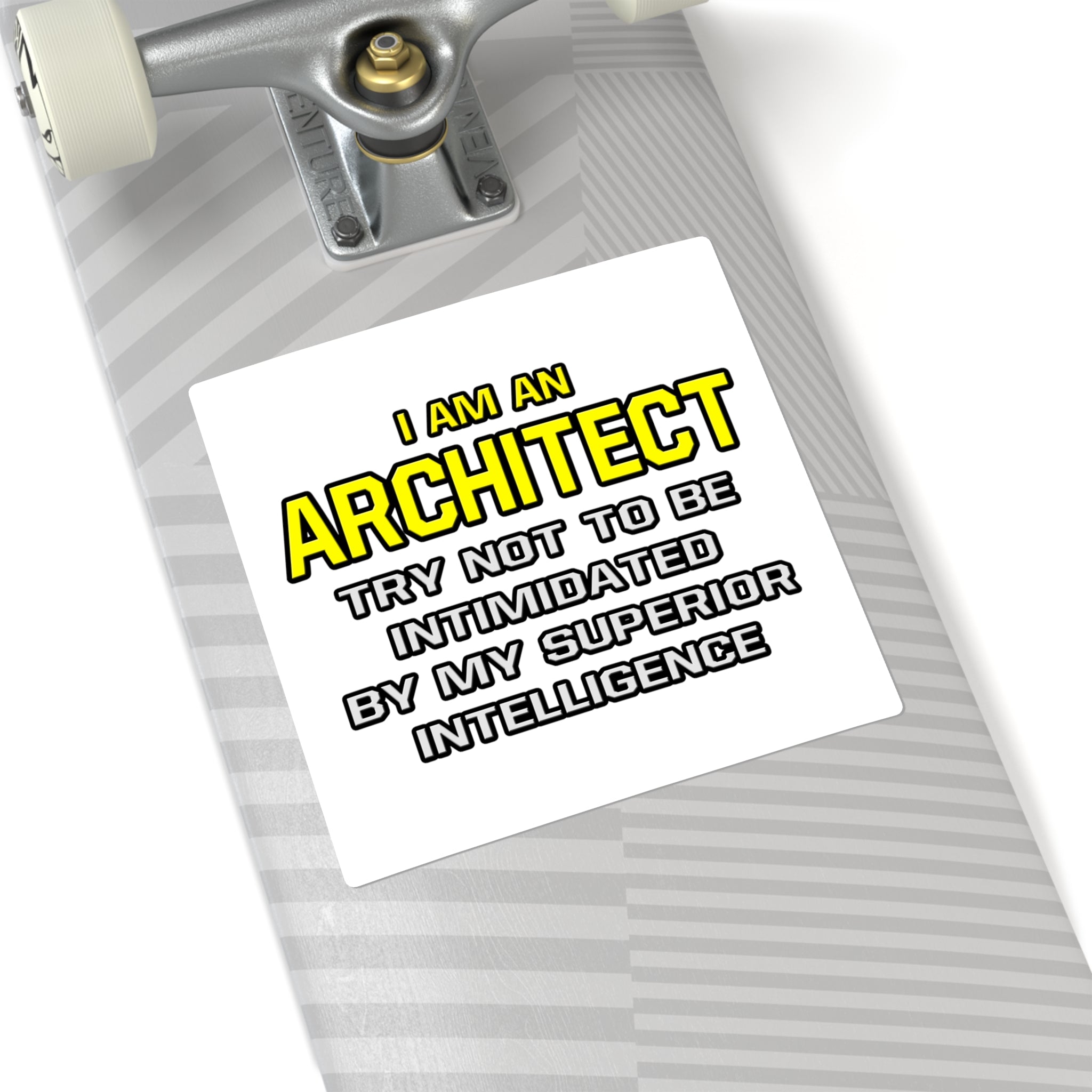 Architect...Superior Intelligence - Square Stickers
