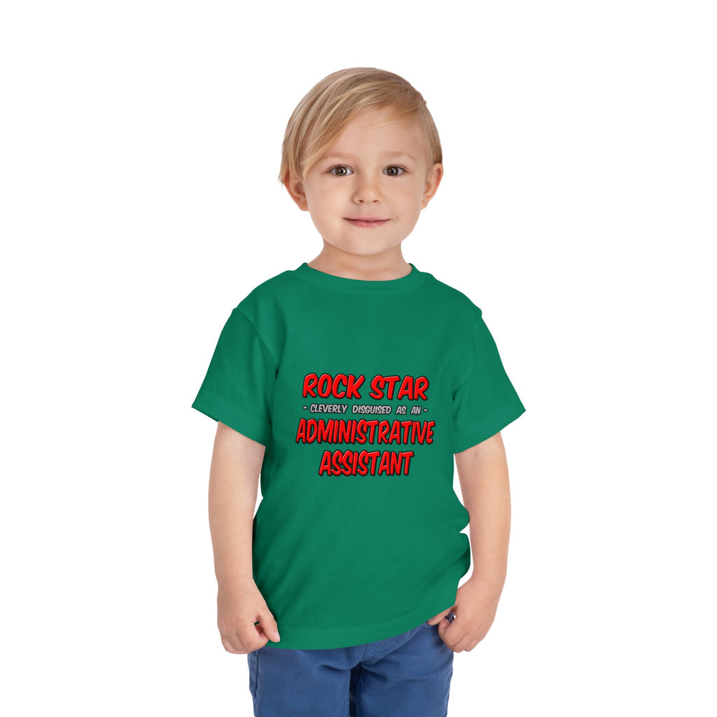Rock Star...Administrative Assistant - Toddler Short Sleeve Tee