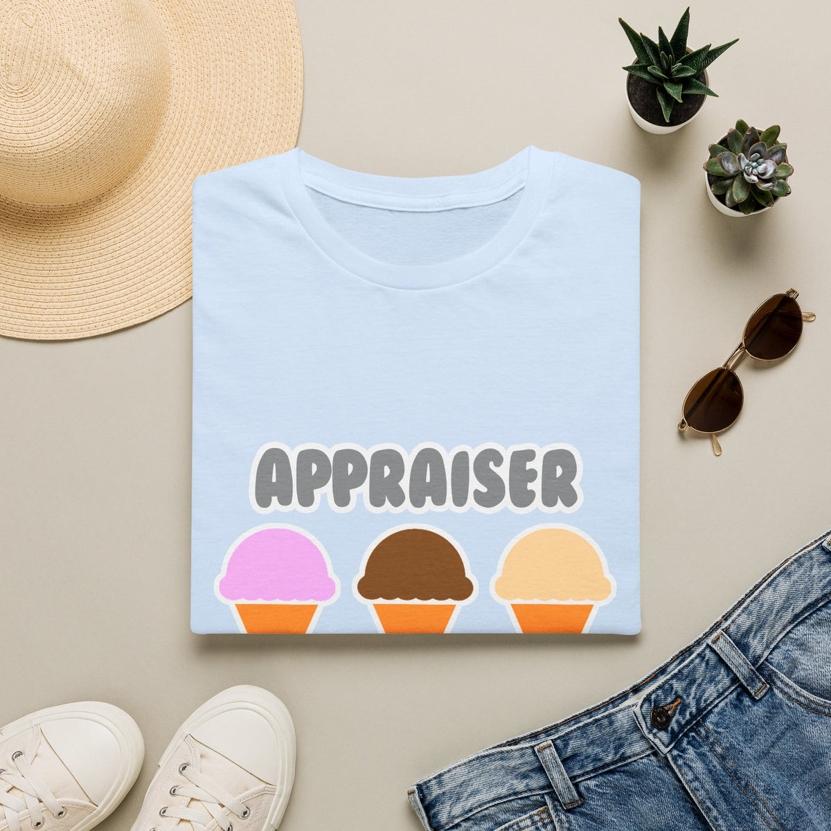 Appraiser ... Will Work For Ice Cream - Unisex Softstyle T-Shirt