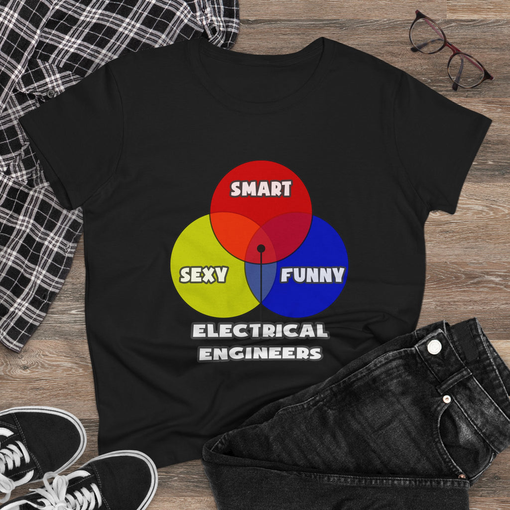 Venn Diagram .. Electrical Engineers - Women's Midweight Cotton Tee
