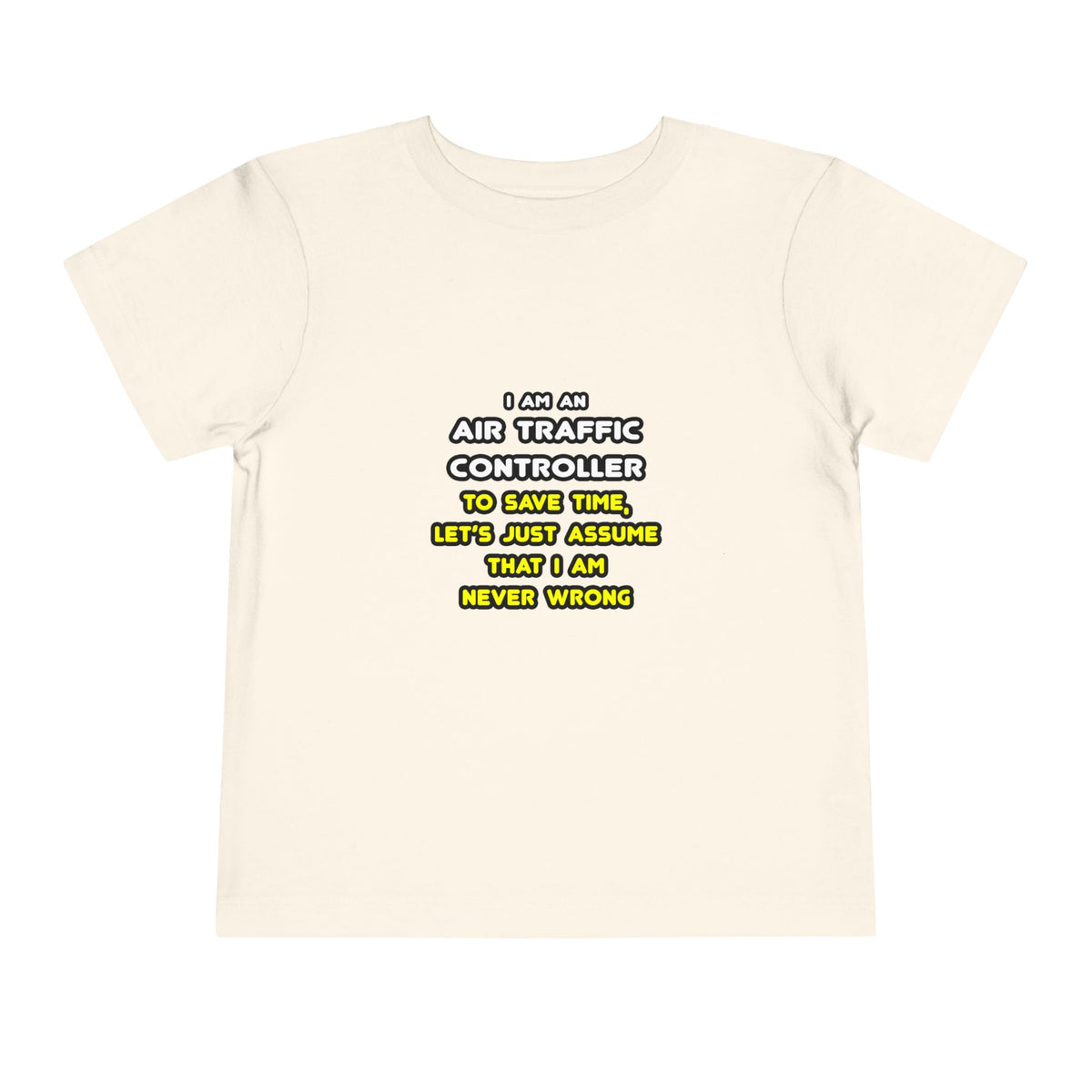 Funny Air Traffic Controller T Shirts - Toddler Short Sleeve Tee