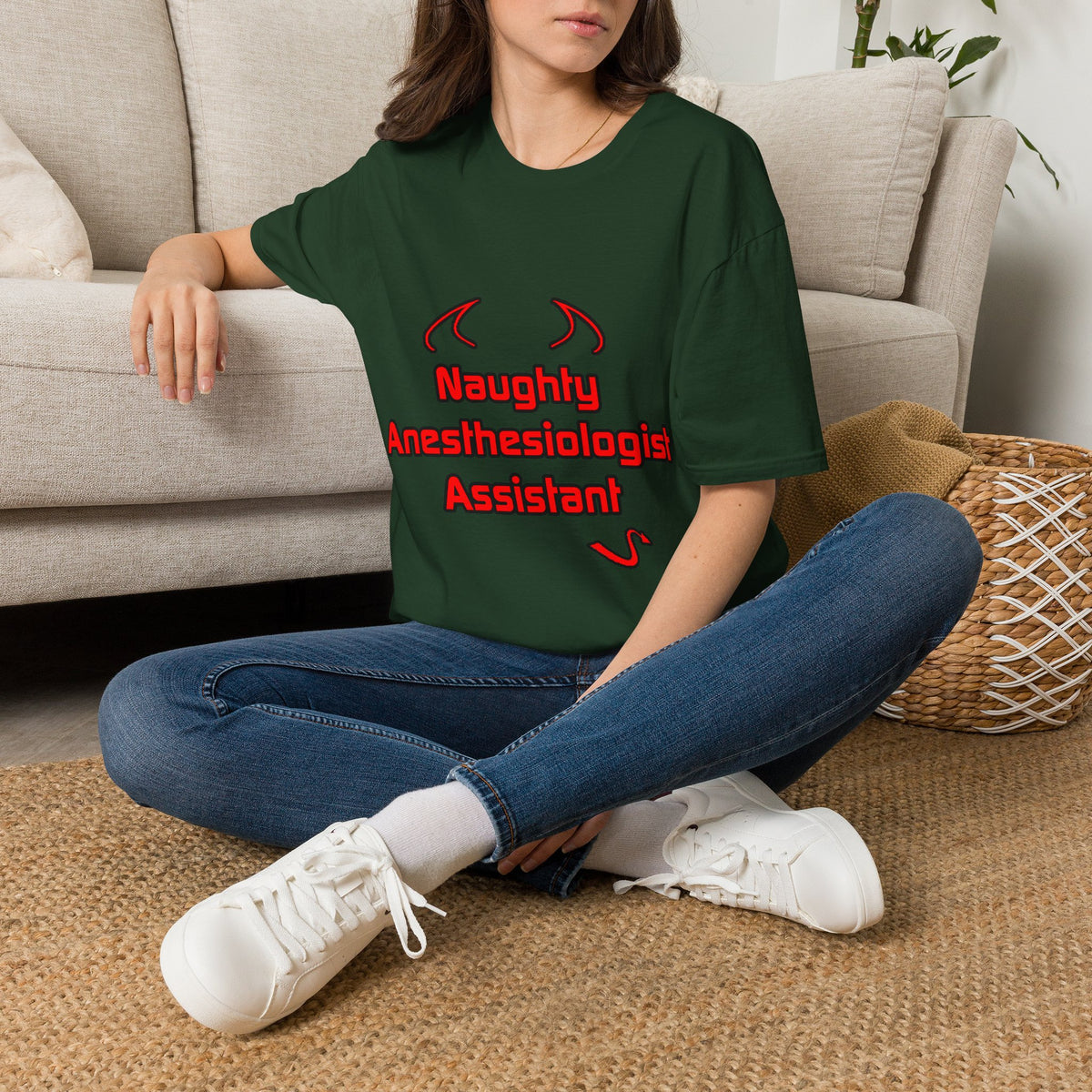 Naughty Anesthesiologist Assistant - Unisex Softstyle T-Shirt