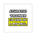 Athletic Trainer .. I'm Kind of a Big Deal - Square Stickers