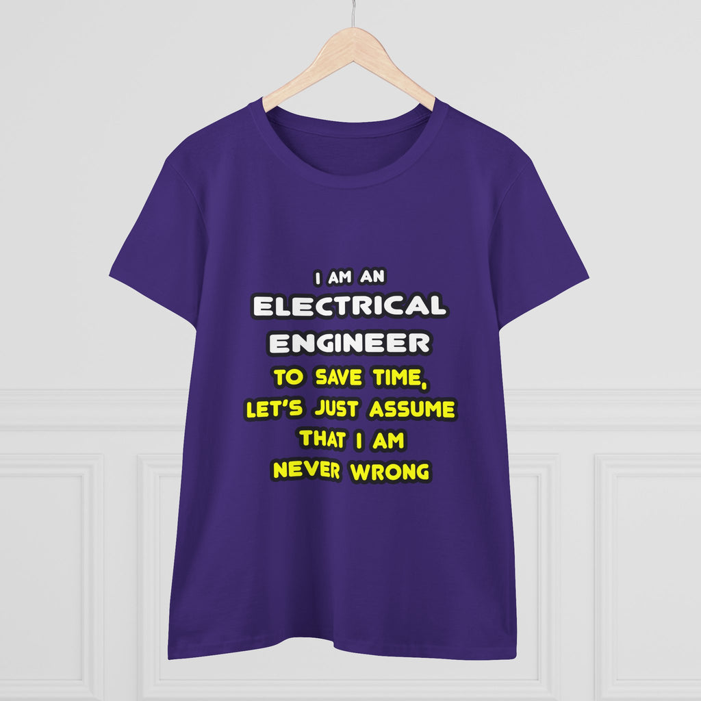 Funny Electrical Engineer T Shirts and Gifts - Women's Midweight Cotton Tee