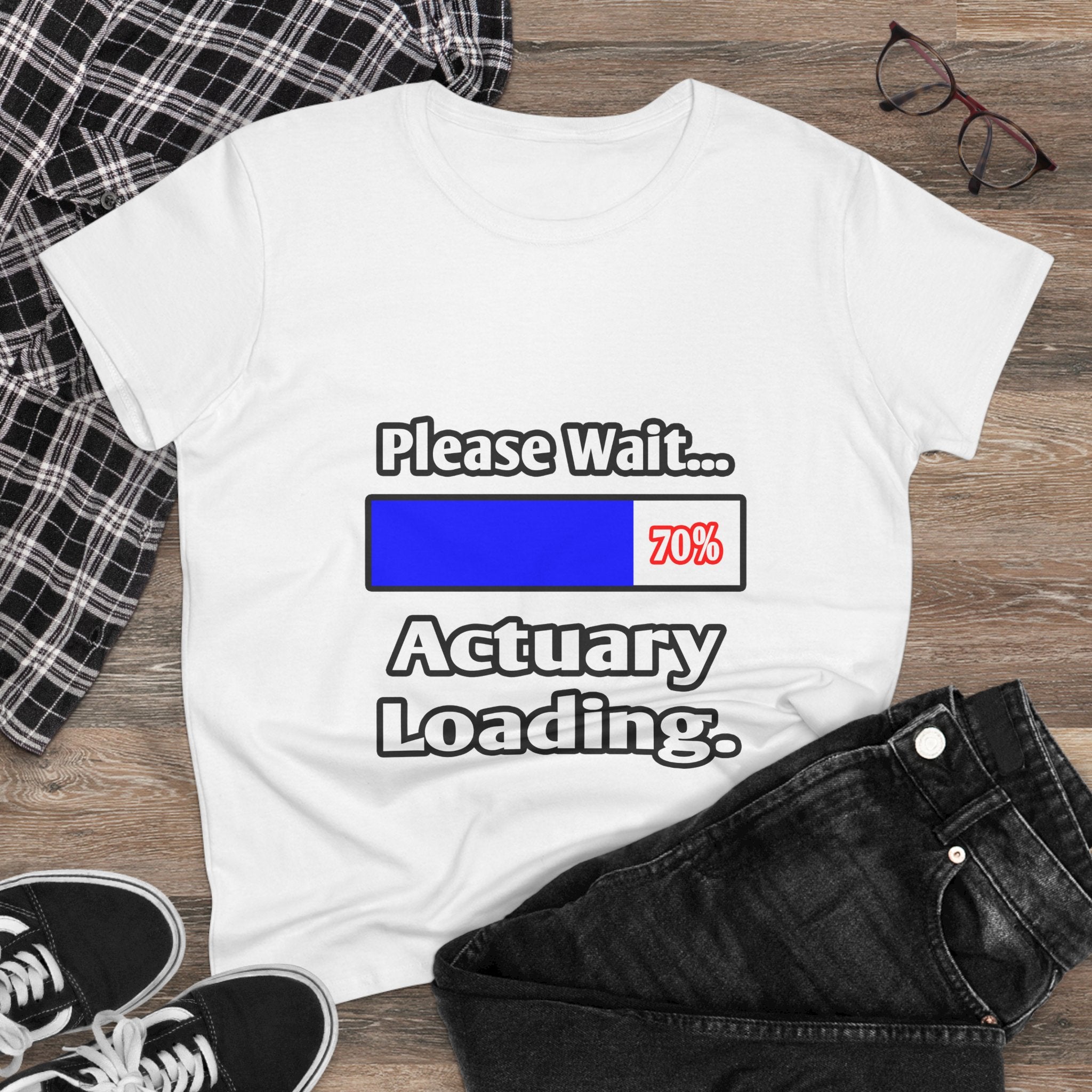 Please Wait...Actuary Loading - Women's Midweight Cotton Tee