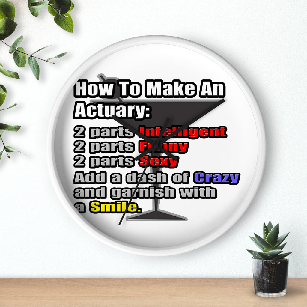 How To Make an Actuary - Wall Clock