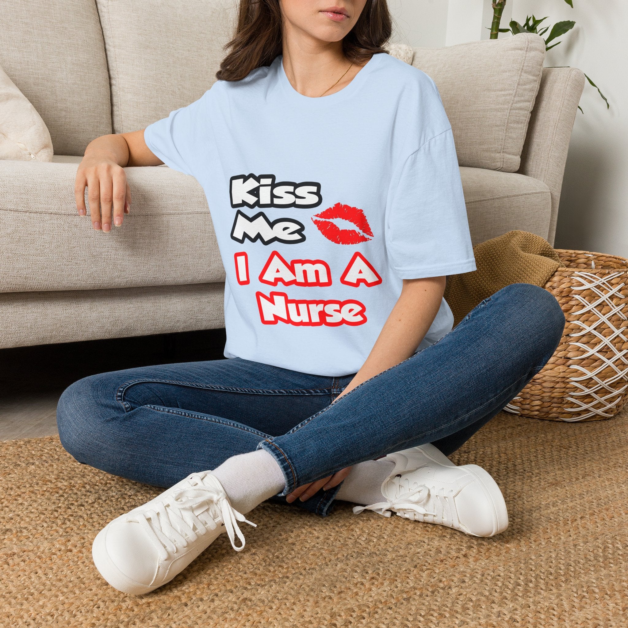 Kiss Me...I Am A Nurse - Unisex Softstyle T-Shirt