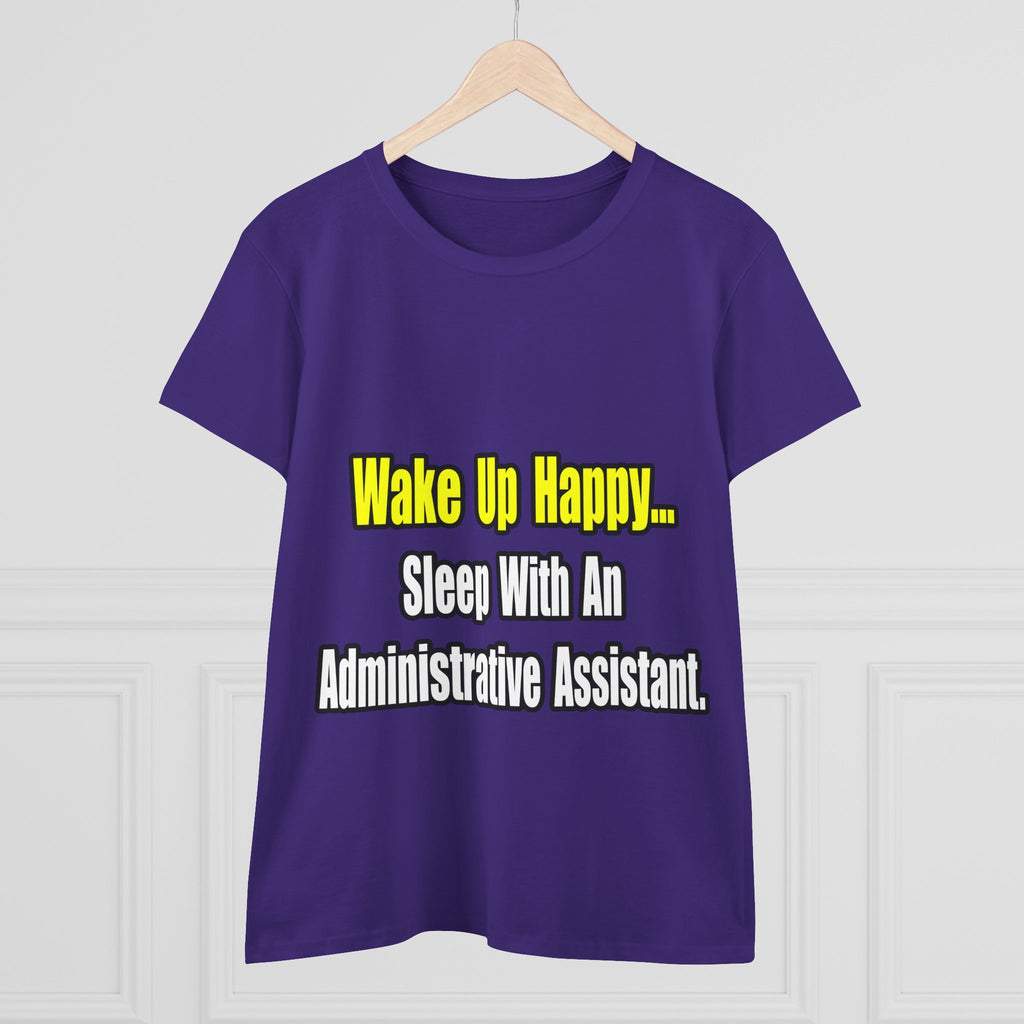 Sleep With An Administrative Assistant - Women's Midweight Cotton Tee