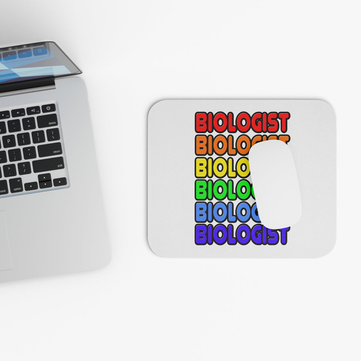 Rainbow Biologist - Mouse Pad (Rectangle)