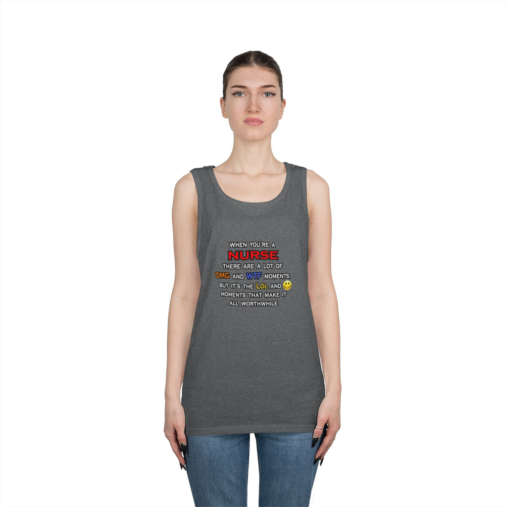 Nurse ... OMG WTF LOL - Unisex Heavy Cotton Tank Top
