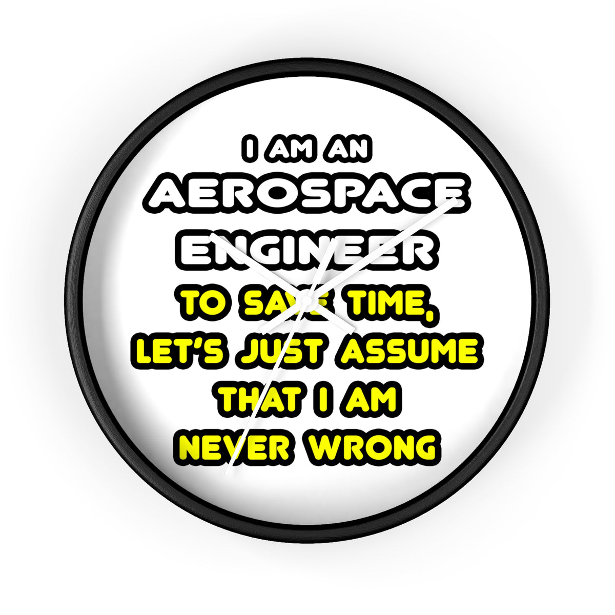Funny Aerospace Engineer T Shirts and Gifts - Wall Clock