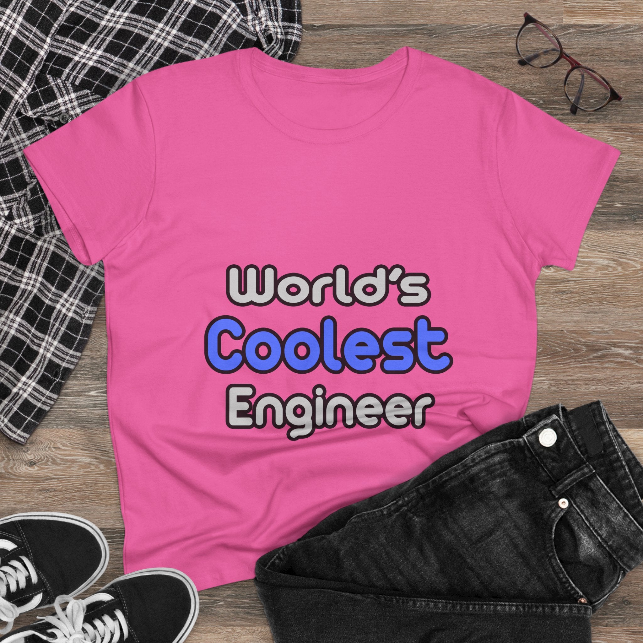 World's Coolest Engineer - Women's Midweight Cotton Tee