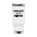 Cardiologists Are The Bomb! - Stainless Steel Travel Mug with Handle, 14oz