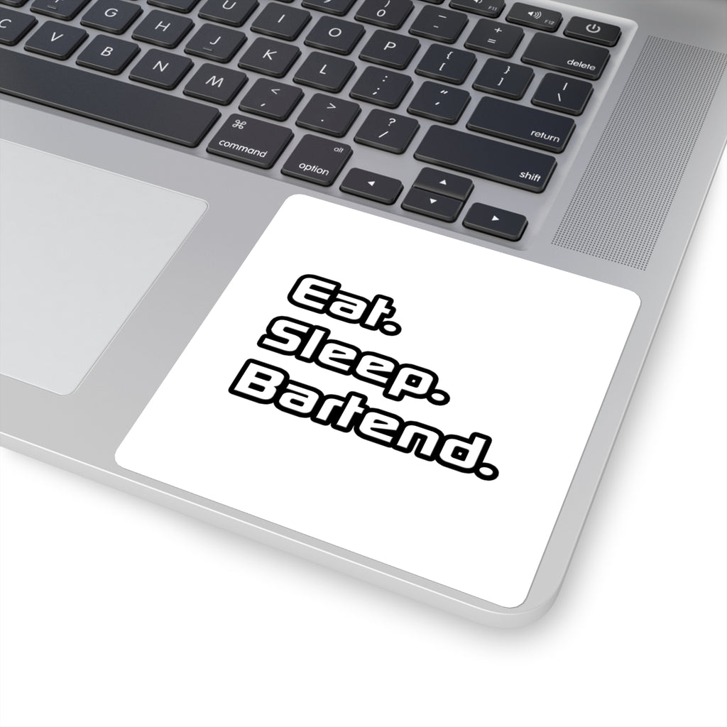 Eat. Sleep. Bartend - Square Stickers