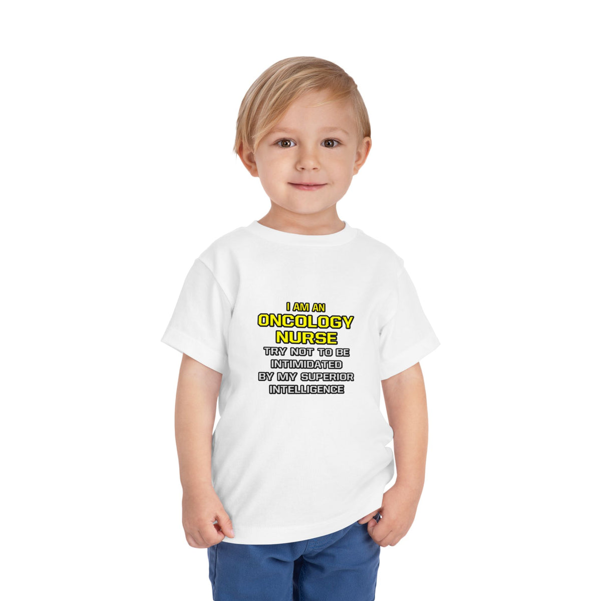 Oncology Nurse...Superior Intelligence - Toddler Short Sleeve Tee