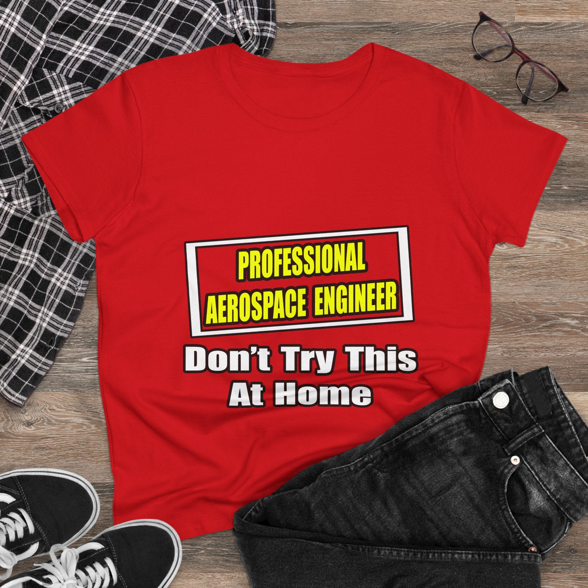 Professional Aerospace Engineer...Joke - Women's Midweight Cotton Tee