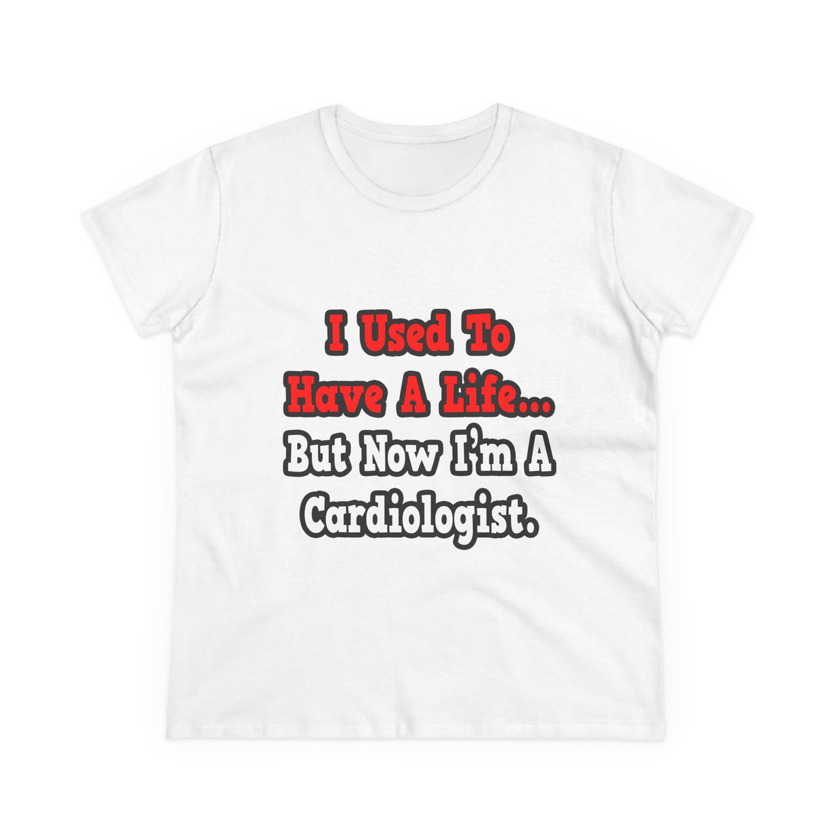 I Used to Have a Life...Cardiologist - Women's Midweight Cotton Tee