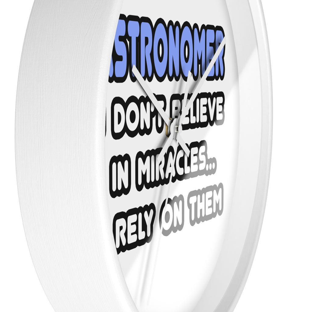 Miracles and Astronomers - Wall Clock