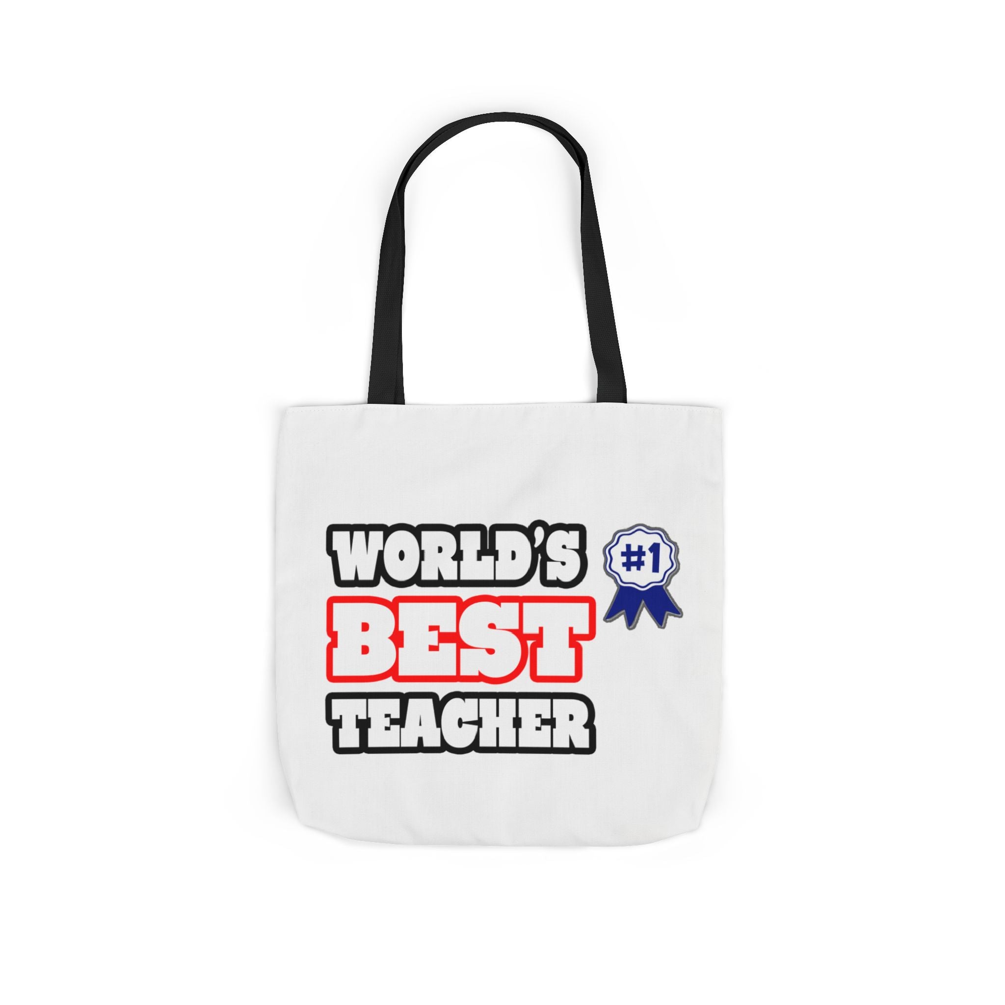 World's Best Teacher - Canvas Tote Bag, 5-Color Straps