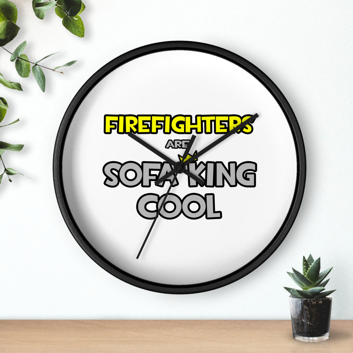 Firefighters Are Sofa King Cool - Wall Clock