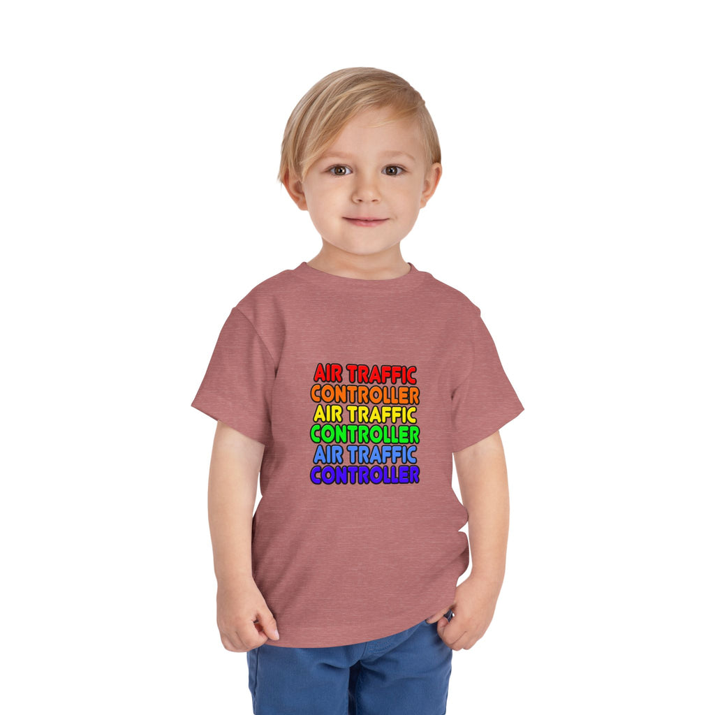 Rainbow Air Traffic Controller - Toddler Short Sleeve Tee