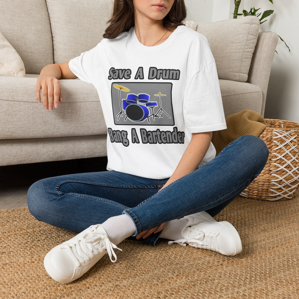 Save a Drum...Bang a Bartender - Unisex Softstyle T-Shirt