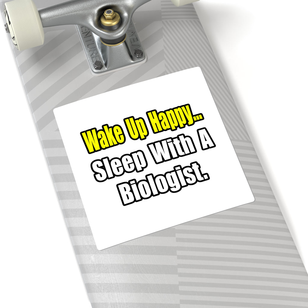 Sleep With Biologist - Square Stickers