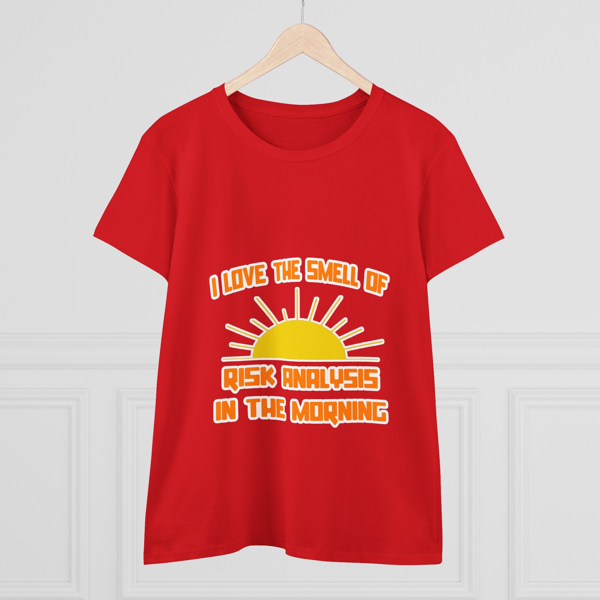 Smell of Risk Analysis in the Morning - Women's Midweight Cotton Tee