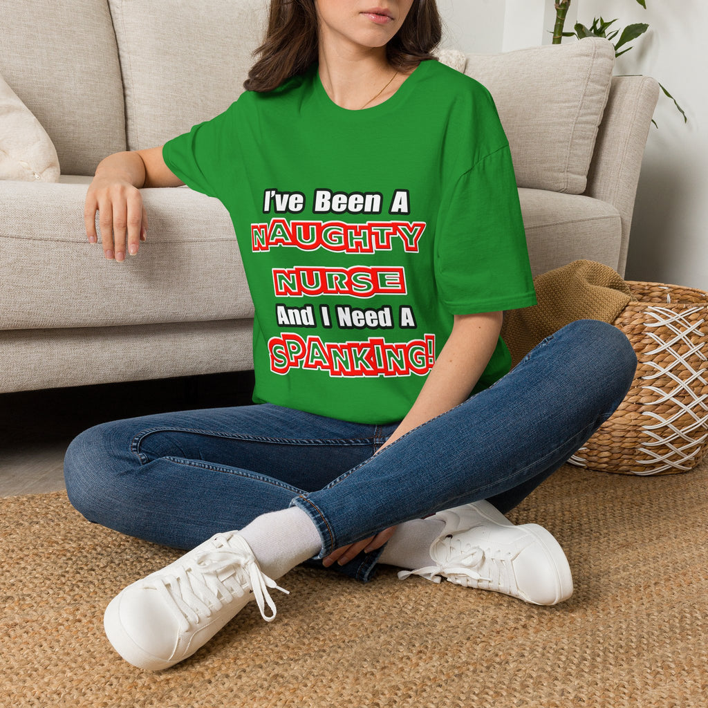 Naughty Nurse...Need a Spanking - Unisex Softstyle T-Shirt