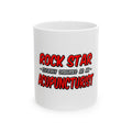 Rock Star .. Acupuncturist - Ceramic Mug, (11oz, 15oz)