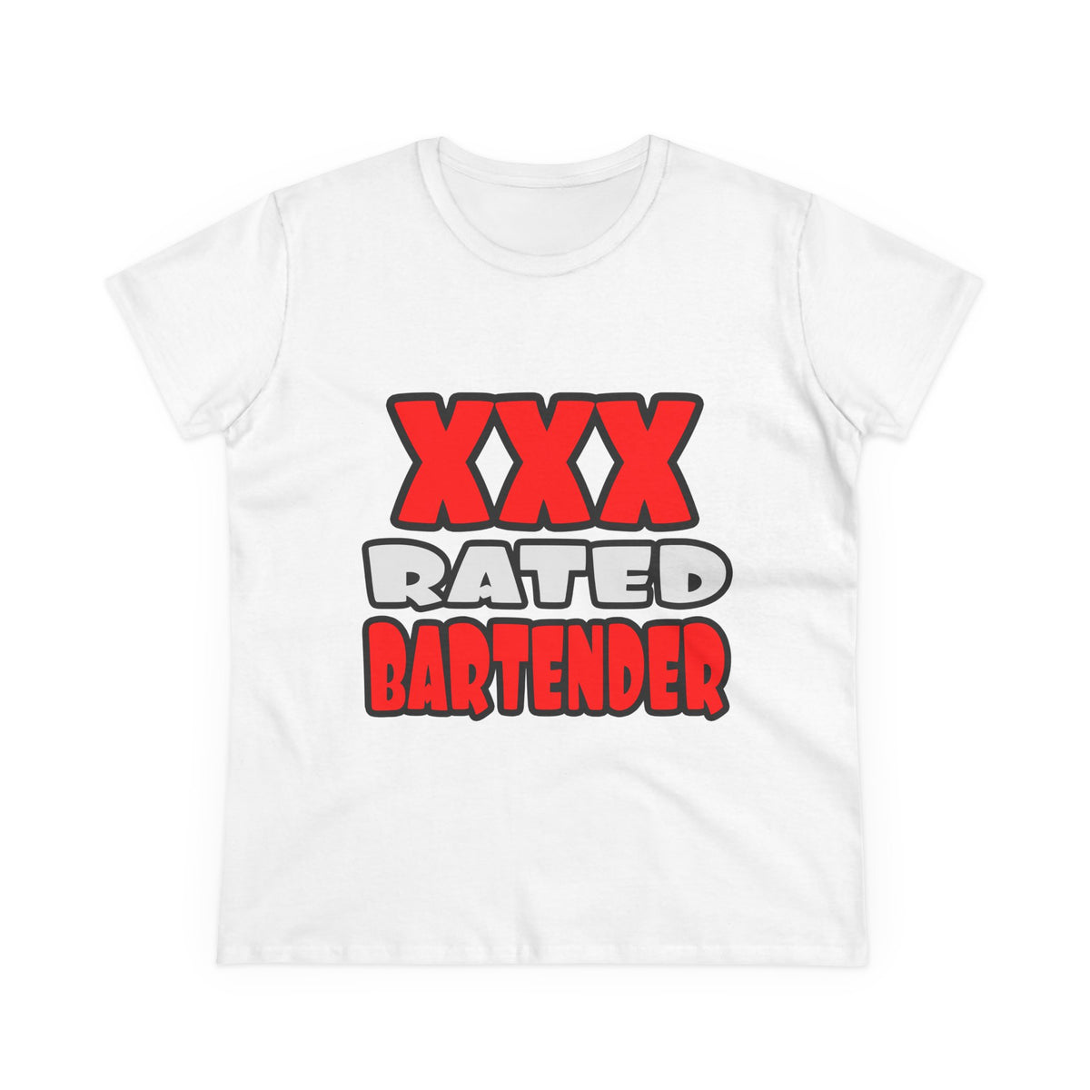 XXX Rated Bartender - Women's Midweight Cotton Tee