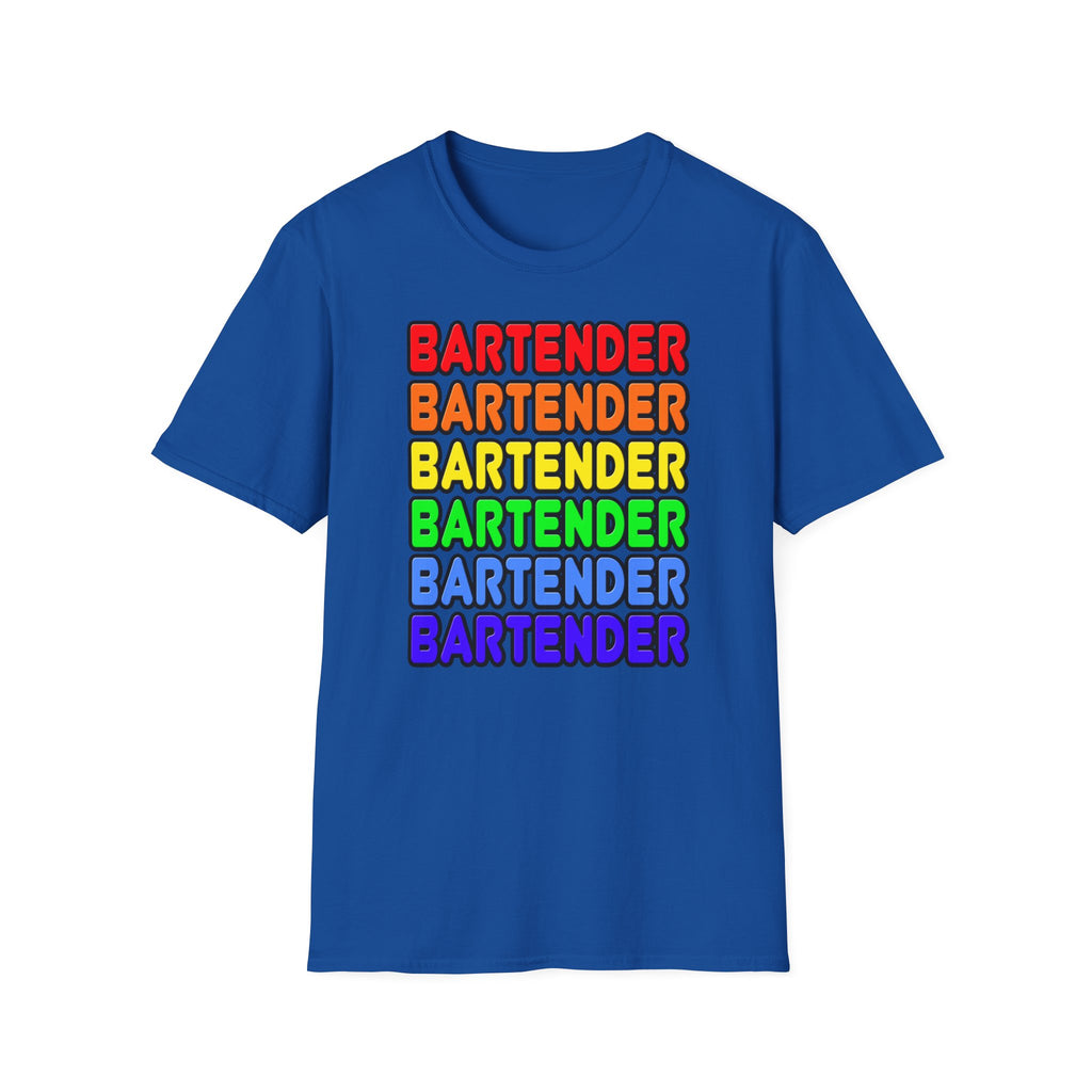 Rainbow Bartender - Unisex Softstyle T-Shirt