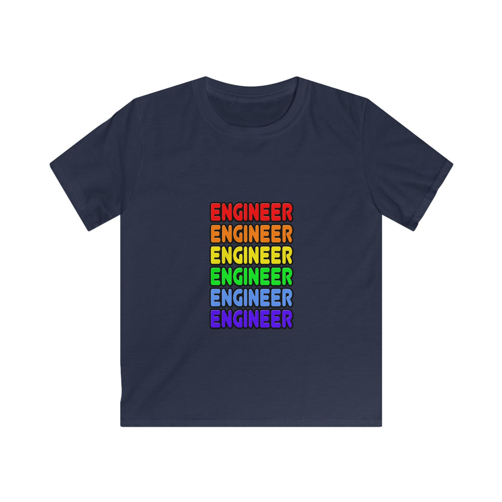 Rainbow Engineer - Kids Softstyle Tee