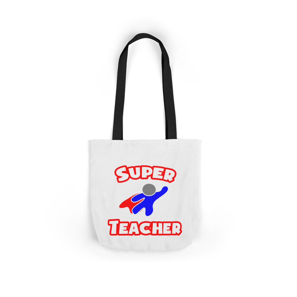 Super Teacher - Canvas Tote Bag, 5-Color Straps