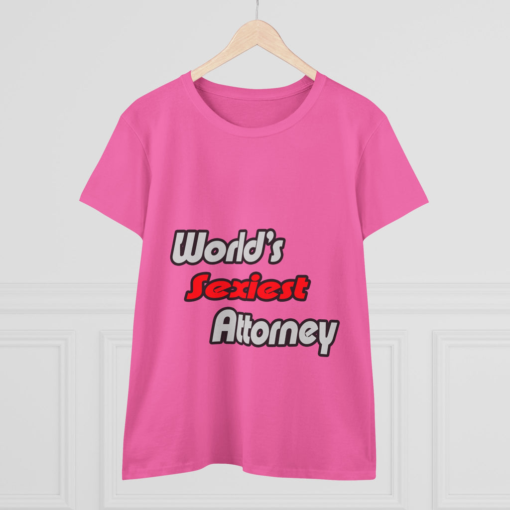 World's Sexiest Attorney - Women's Midweight Cotton Tee